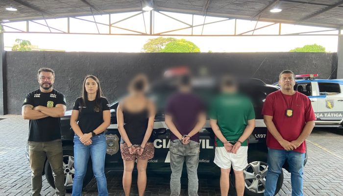 Três são presos suspeitos de arremessar explosivo contra estabelecimento em Goiânia