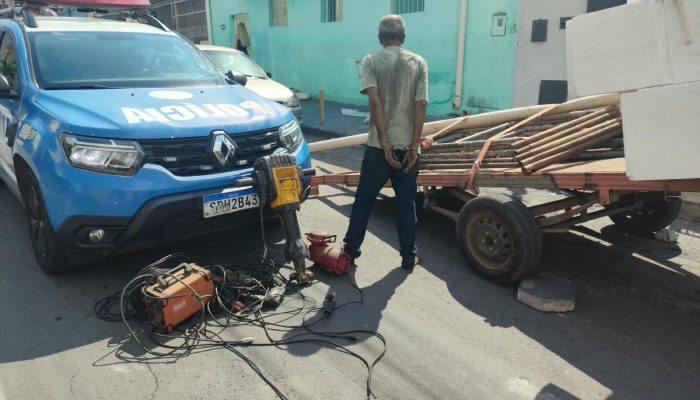 “Estava fácil demais”, diz idoso suspeito de furtar objetos de galpão em Aparecida de Goiânia