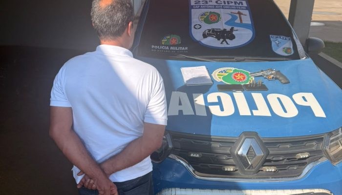 Suspeito de praticar boca de urna é preso com arma, munições e dinheiro em Trindade