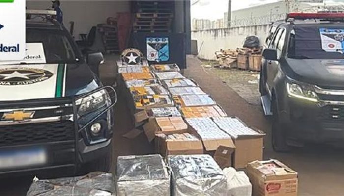 Receita Federal apreende mais de 4 mil celulares e medicamentos ilegais em Goiás