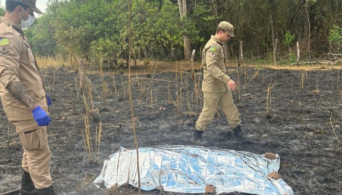 Idoso de 65 anos é encontrado morto após incêndio em área rural de Piracanjuba, em Goiás