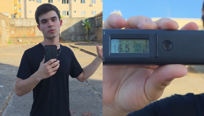 Estudante identifica pontos de radiação em antigo ferro-velho de Goiânia