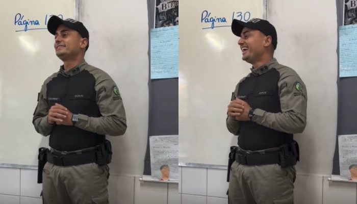 PM é questionado por criança sobre quem dá mais medo, bandido ou esposa, e viraliza nas redes