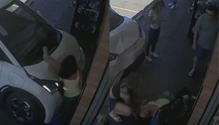 Idosa é atropelada e prensada contra parede no Setor Sudoeste, em Goiânia