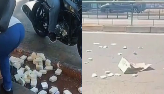 “É meu trabalho": idosa tem sabões artesanais jogados na rua após discussão com motorista de aplicativo, em Goiânia