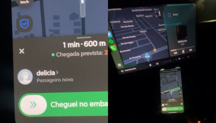 Motorista de aplicativo se surpreende com nome inusitado de passageira, em Trindade