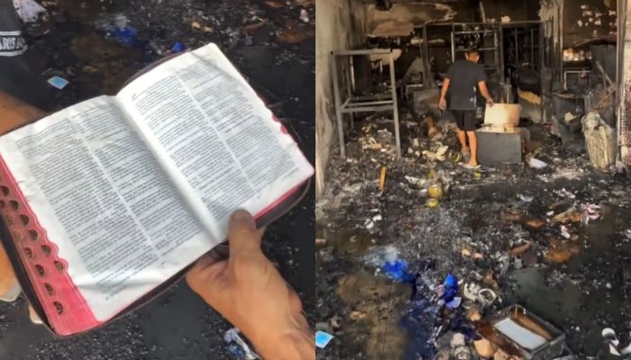 Em meio à destruição, Bíblia é encontrada intacta após incêndio, em Goiânia
