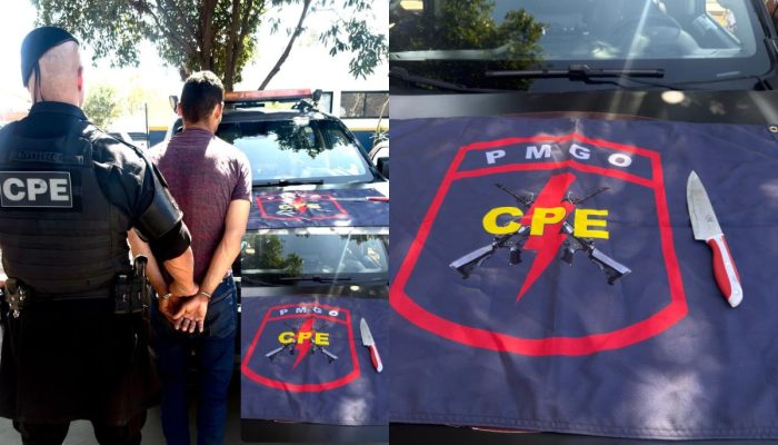 Filho é preso em flagrante após esfaquear o próprio pai em Aparecida de Goiânia