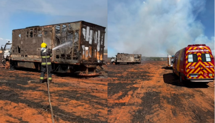 Incêndio em área rural deixa homem morto em São Luiz do Norte