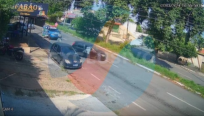 Exclusivo: policial militar é arrastado e fica pendurado em carro durante abordagem em Goiânia